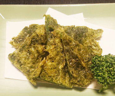 青さ海苔天婦羅