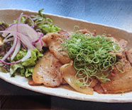 四万十ポークネギ塩炒め