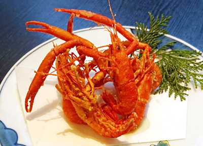 四万十川天然川海老唐揚